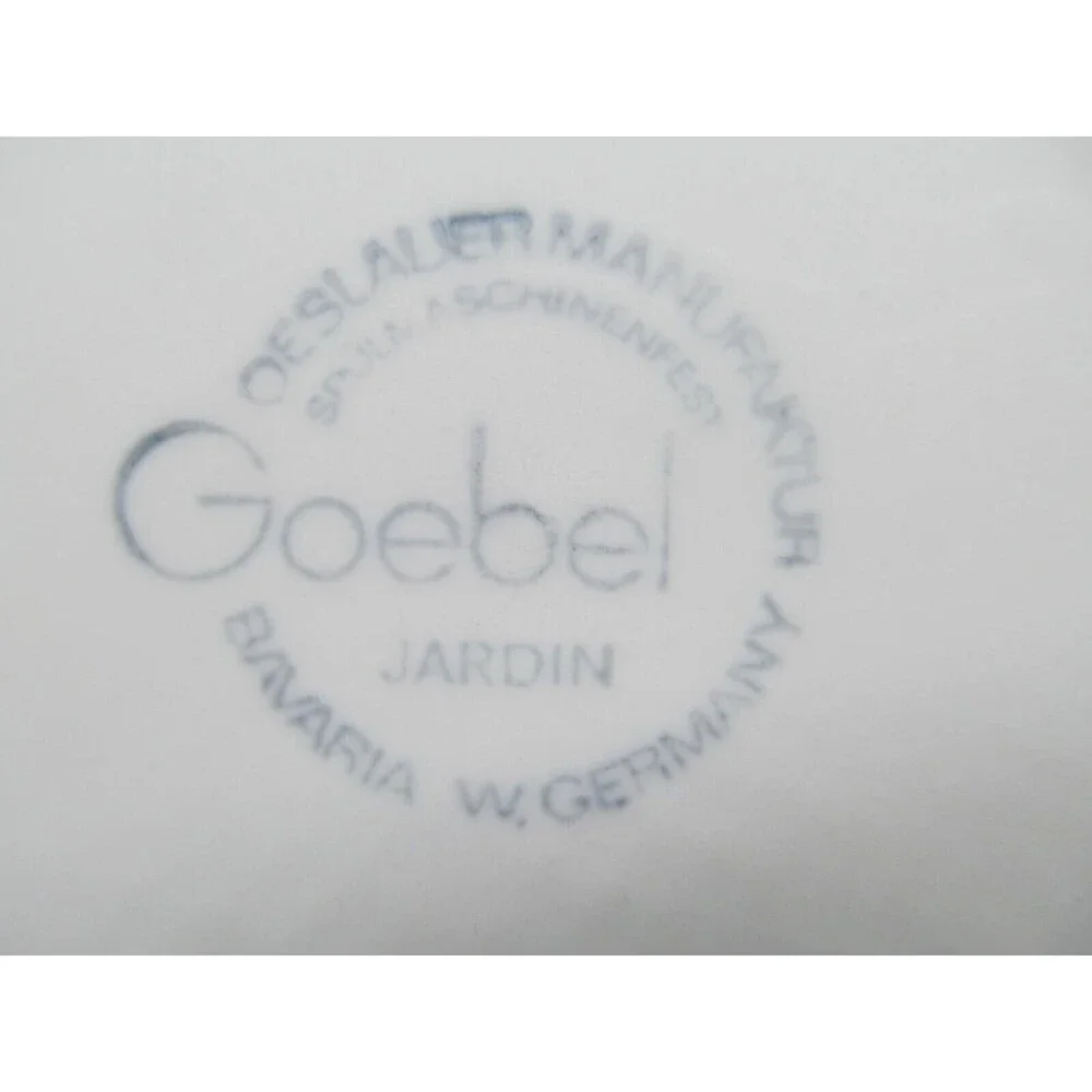 Goebel Jardin Germany Set Of 2 Rare HTF 8 1/2